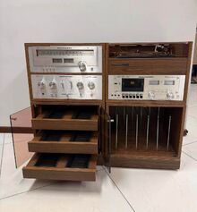 ТОП колекционерски сет Marantz + грамофон Dual 1239A + аудио рак шкаф