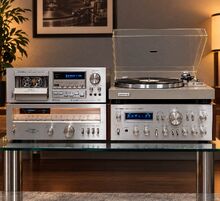 ТОП ретро сет PIONEER усилвател SA-8800, тунер TX-7800, дек CT-F850, грамофон PL-514 - Синя серия