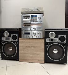 ТОП ретро сет усилвател PIONEER SA-8800, тунер TX-7800, дек PIONEER CT-F900, грамофон PL-514 - Синя серия