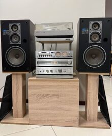 ТОП ретро аудио сет PIONEER - усилвател, тунер, дек, грамофон, рак + тонколони